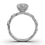 950 Platinum 2ct Super Cut Natural Diamond Floral Engagement Ring - Image 5