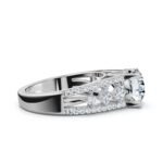 950 Platinum 2.5ct Super Cut Round Natural Diamond Engagement Ring - Image 4