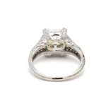 950 Platinum 5.06ct Asscher Cut Natural Diamond Wedding Ring - Image 4
