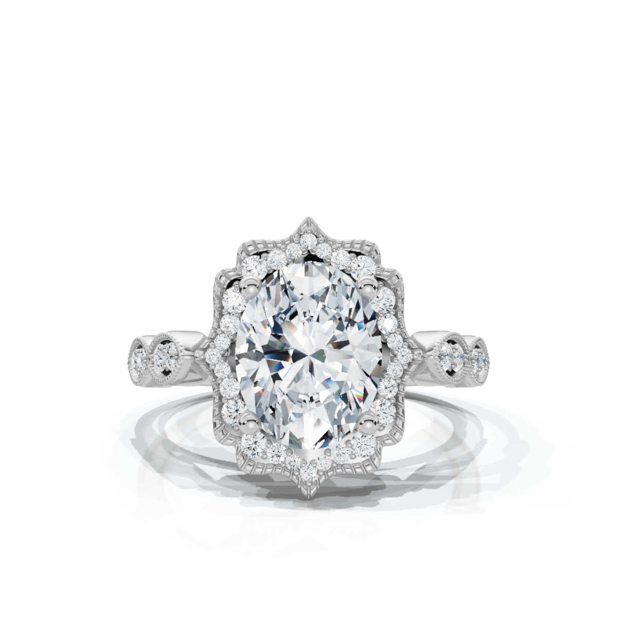 950 Platinum 2.2ct Super Cut Natural Diamond Solitaire Engagement Ring