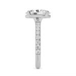 950 Platinum 3.04ct Oval Natural Diamond Solitaire Engagement Ring - Image 3