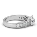 950 Platinum 2.6ct Round Natural Diamond Prong Engagement Ring - Image 2