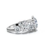 950 Platinum 5.5ct Super Cut Natural Diamond Halo Engagement Ring - Image 4