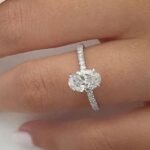 950 Platinum 2.95ct Oval Natural Diamond Hidden Halo Engagement Ring - Image 2