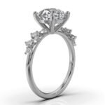 950 Platinum 2ct Round Super Cut Natural Diamond Engagement Ring - Image 2