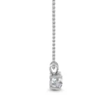 950 Platinum 0.78ct Brilliant-Cut Lab Diamond Solitaire Pendant Necklace - Image 3
