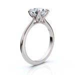 950 Platinum 2Ct Super Cut Natural Diamond Tulip Engagement Ring - Image 5