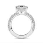 950 Platinum 5.71ct Radiant Cut Natural Diamond Engagement Ring - Image 2