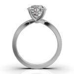 950 Platinum 2ct Super Cut Natural Diamond Pave Engagement Ring - Image 4