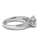 950 Platinum 2ct Super Cut Moissanite Diamond Solitaire Ring - Image 2