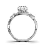 950 Platinum 2ct Super Cut Natural Diamond Prong Engagement Ring - Image 5