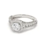950 Platinum 1.79ct Round Brilliant Moissanite Diamond Engagement Ring - Image 2