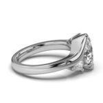 950 Platinum 2ct Super Cut Natural Diamond Prong Engagement Ring - Image 4
