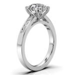 950 Platinum 2ct Super Cut Moissanite Diamond Solitaire Ring - Image 3