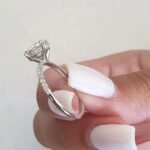 950 Platinum 2.95ct Oval Natural Diamond Hidden Halo Engagement Ring - Image 3