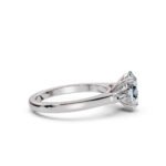 950 Platinum 2ct Super Cut Natural Diamond Baguette Engagement Ring - Image 2