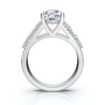 950 Platinum 2.5ct Super Cut Round Natural Diamond Engagement Ring - Image 5