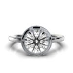 950 Platinum 2ct Super Cut Natural Diamond Traditional Engagement Ring