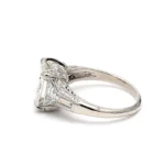 950 Platinum 5.06ct Asscher Cut Natural Diamond Wedding Ring - Image 2