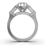 950 Platinum 2.6ct Super Cut Natural Diamond Prong Engagement Ring - Image 5