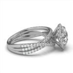 950 Platinum 2ct Super Cut Natural Diamond Halo Engagement Ring - Image 3