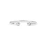 950 Platinum 0.7ct Lab Diamond Open Stacking Ring