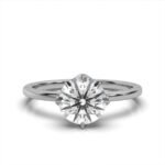 950 Platinum 2.3ct Round Natural Diamond Solitaire Engagement Ring