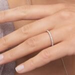 950 Platinum 0.60ct Round Cut Natural Diamond Pave Set Full Eternity Band - Image 2