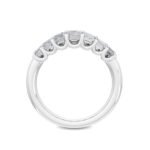 950 Platinum 1.70ct Emerald Cut Lab Diamond Wedding Band - Image 3