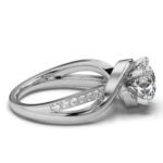 950 Platinum 2ct Round Natural Diamond Prong Proposal Engagement Ring - Image 3