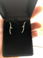 950 Platinum 0.25ct Round Lab Diamond Thorn Tribal Stud Earrings - Image 4