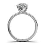 950 Platinum 2ct Super Cut Natural Diamond Round Engagement Ring - Image 3
