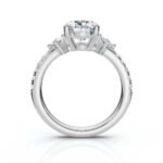 950 Platinum 2.35ct Oval Natural Diamond Solitaire Engagement Ring - Image 3