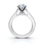 950 Platinum 2ct Super Cut Natural Diamond Solitaire Engagement Ring - Image 3