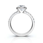 950 Platinum 2.8ct Oval Natural Diamond Engagement Ring - Image 3
