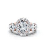 950 Platinum 5.5ct Super Cut Natural Diamond Halo Engagement Ring - Image 6