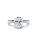 950 Platinum 2.6ct Super Cut Moissanite Diamond Solitaire Engagement Ring