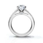 950 Platinum 2ct Super Cut Natural Diamond Channel Set Engagement Ring - Image 2