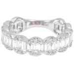 950 Platinum 1.62ct Natural Diamond For Women Eternity Band Ring