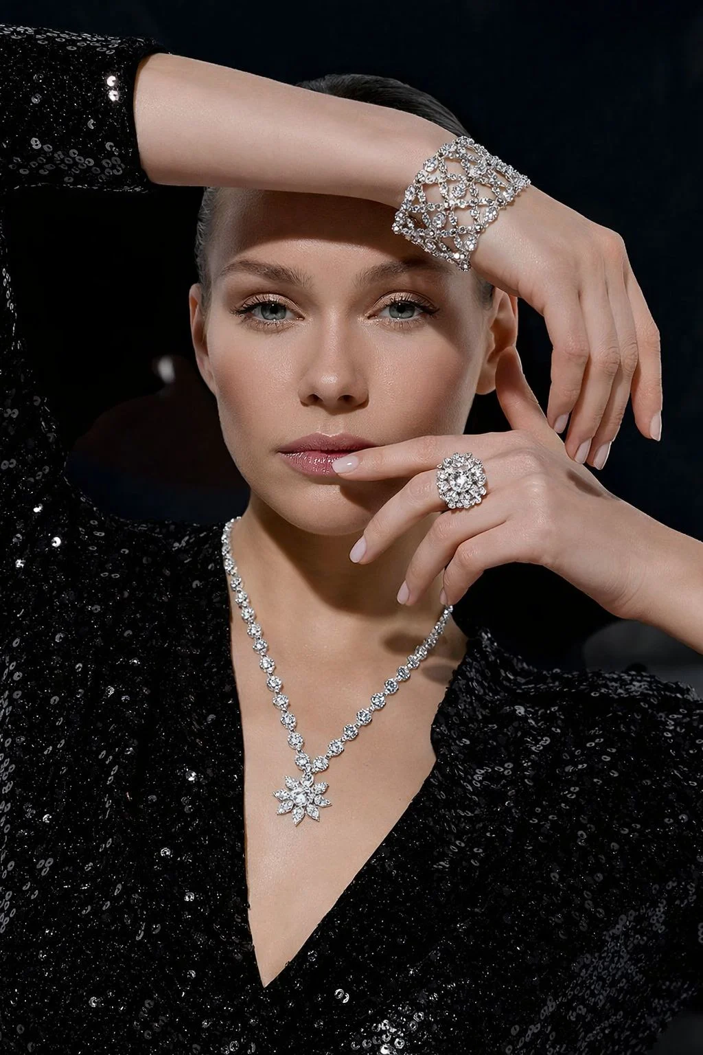 950 Platinum Moissanite Diamond Jewelry