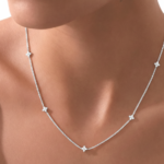 Round Brilliant Cut 1.00 CT Natural Diamond Pendant Necklace in 950 Platinum with Classic Prong Setting