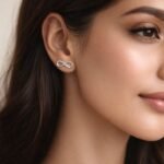 Round Brilliant Cut 0.20 CT Diamond Infinity Stud Earrings in 950 Platinum with Screw Back Setting