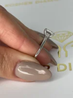 Princess Cut 2.00 CT Natural Diamond Engagement Ring in 950 Platinum - Image 3