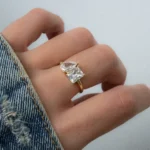 Two Stone Toi et Moi Natural Diamond Engagement Ring in 950 Platinum - Image 2