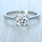 Sakura Inspi Brilliant Cut 1.00 CT Natural Diamond Engagement Ring in 950 Platinum