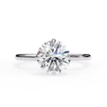 1.92 CT Round Brilliant Natural Diamond Engagement Ring in 950 Platinum