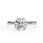 2.22 CT Round Brilliant Natural Diamond Engagement Ring in 950 Platinum
