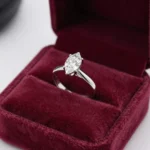 Marquise Cut 2.00 CT Natural Diamond Solitaire Engagement Ring in 950 Platinum with Classic Prong Setting - Image 3