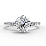 Round Brilliant 2.38 CT Natural Diamond Engagement Ring in 950 Platinum