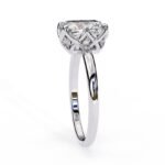 2.47 CT Radiant Cut Natural Diamond Engagement Ring in 950 Platinum - Image 4